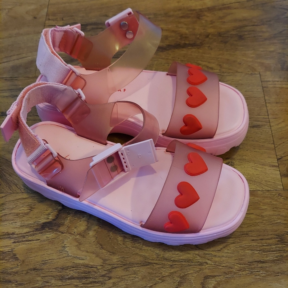 Lazy Oaf X Mellisa Platform Heart Sandals